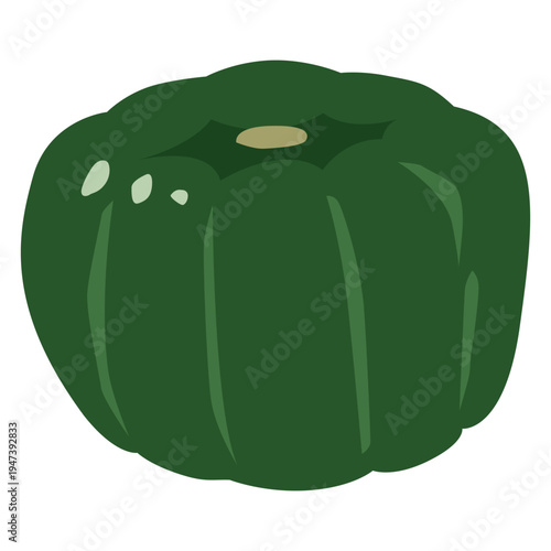 「かぼちゃ」野菜・食材のシンプルなイラスト素材