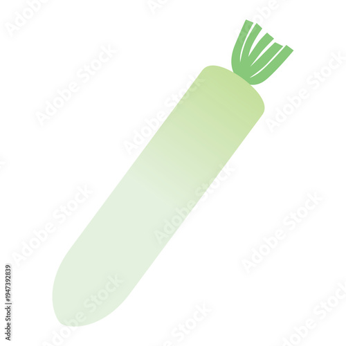 「大根」野菜・食材のシンプルなイラスト素材
