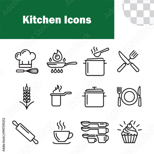 Kitchen Cooking & Baking Icons