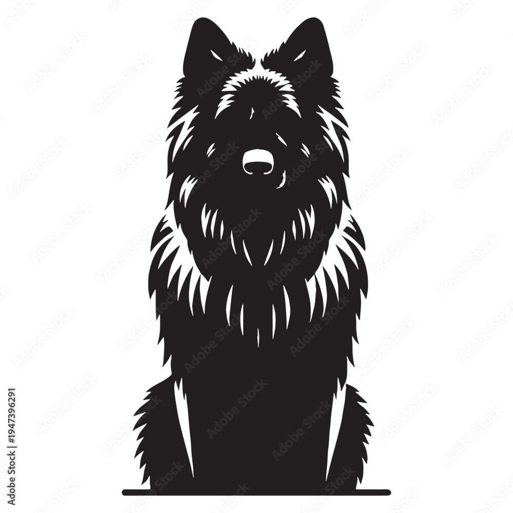 Fototapeta premium Powerful and Loyal Iraqi Shepherd Dog – Guardian Livestock Protector, Intelligent Working Breed, Strong Watchdog from Iraq, Brave Farm Defender, Protective Family Companion.