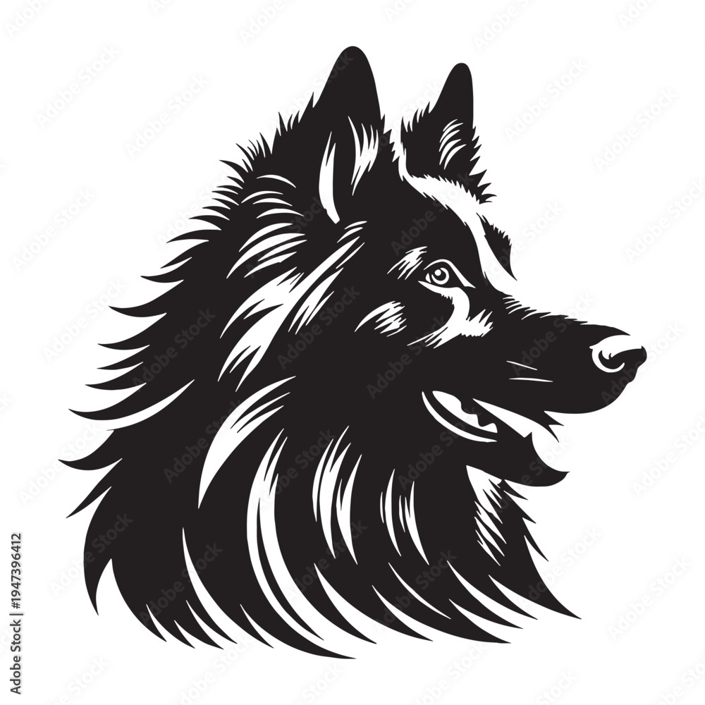 Fototapeta Powerful and Loyal Iraqi Shepherd Dog – Guardian Livestock Protector, Intelligent Working Breed, Strong Watchdog from Iraq, Brave Farm Defender, Protective Family Companion.