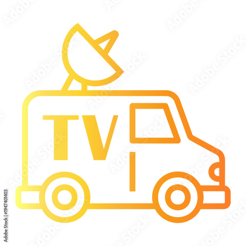 broadcast Line Gradient Icon