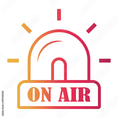 broadcast Line Gradient Icon