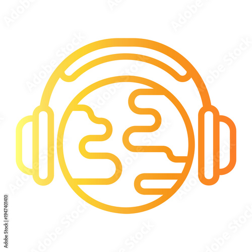 broadcast Line Gradient Icon