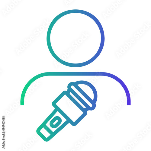 broadcast Line Gradient Icon