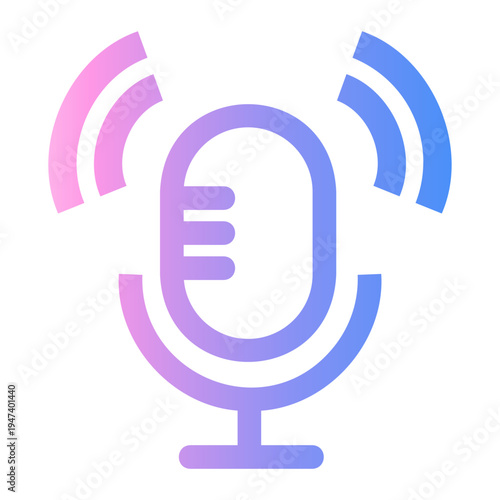 broadcast Line Gradient Icon