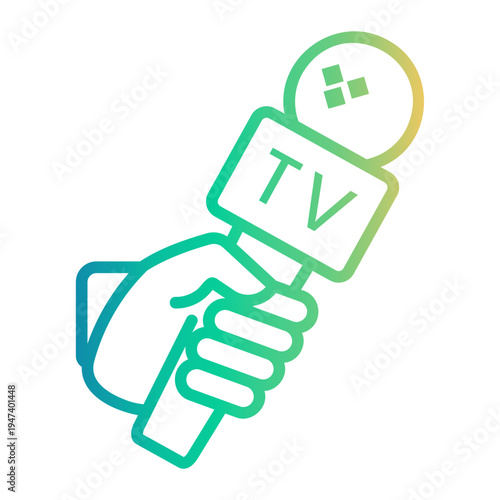 broadcast Line Gradient Icon