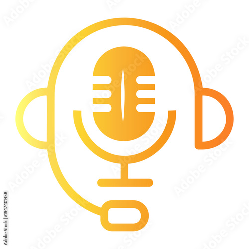 broadcast Line Gradient Icon