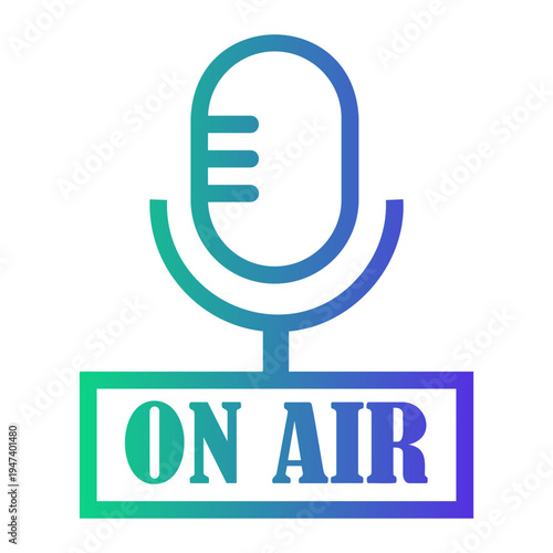 broadcast Line Gradient Icon