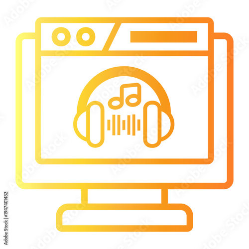 broadcast Line Gradient Icon