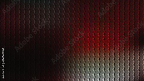 Abstract swirling lines in shades of red white blue and gray