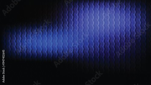 Abstract swirling blue lines radiating from a central vanishing point