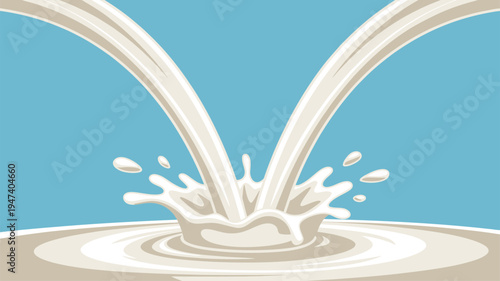 Milk splash illustration