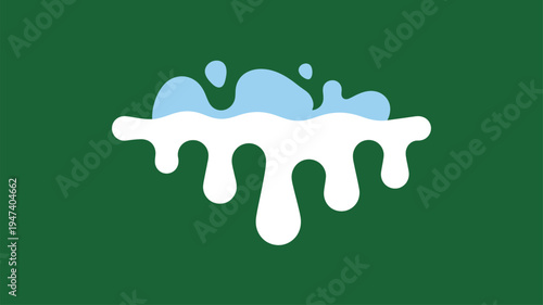 Milk splash liquid drip