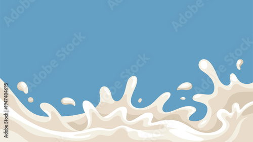 Milk splash wave fluid background