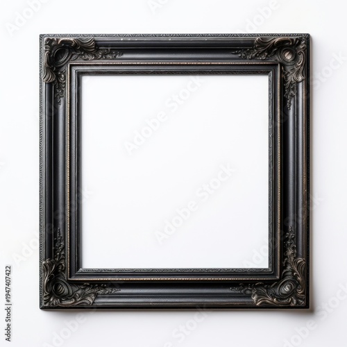 Square black backgrounds frame white background.