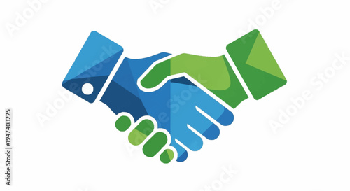 Handshake agreement and partnership concept.