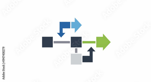 A graphic representation of workflow process.