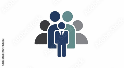 A group of business people standing together.