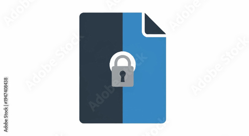 Secure document with padlock icon.