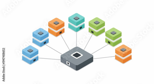 Network connection and communication technology.