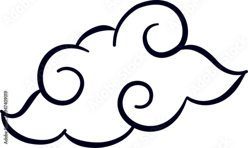 asian traditional cloud decoration