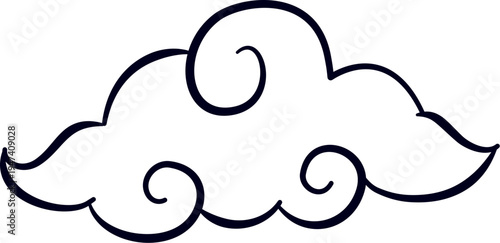 asian traditional cloud decoration