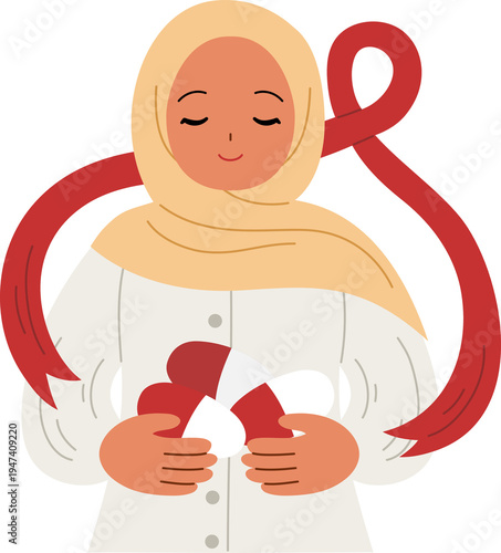 woman support aids awareness