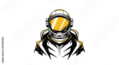 Astronaut in spacesuit illustration isolated on white background vector art