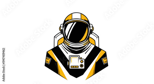 Astronaut vector illustration on white background for diverse applications