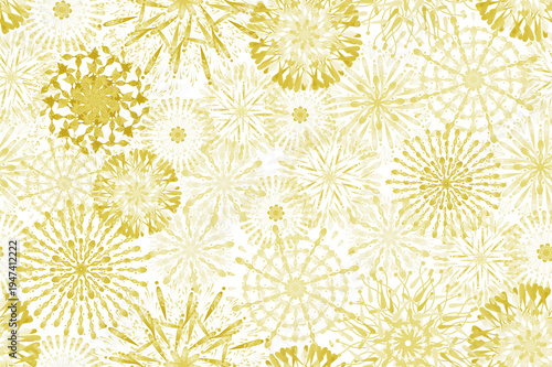 Golden Fireworks Pattern on Light Background, Elegant Festival Celebration Design
