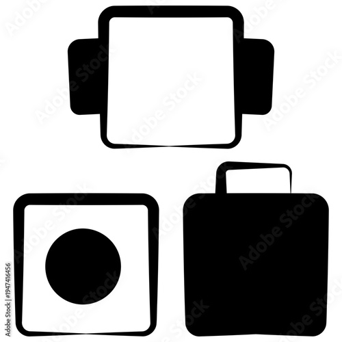 Cube Block Glyph Icon Mini Illustration, Use For Modern Concept, Print, Ui, Ux Kit, Web And App Development. Vector Related To Kindergarten, Preschool, Kids And Baby