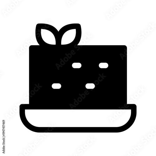 Tofu Icon Vector Symbol Design Illustration