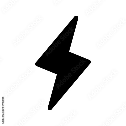 Lightning Bolt Icon Vector Symbol Design Illustration