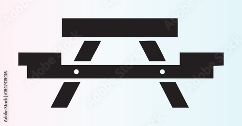 Minimalist abstract geometric design with intersecting lines and shapes