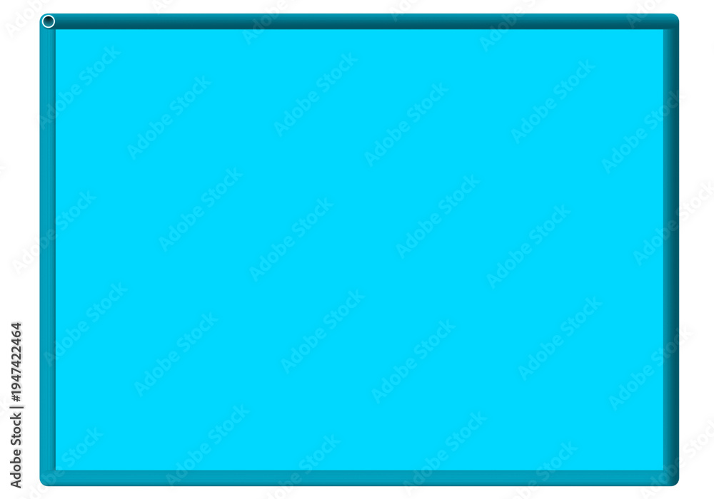 Obraz premium Blue rounded rectangle blocks layout isolated on white background for modern UI design and interface template