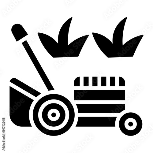 lawnmower Solid icon