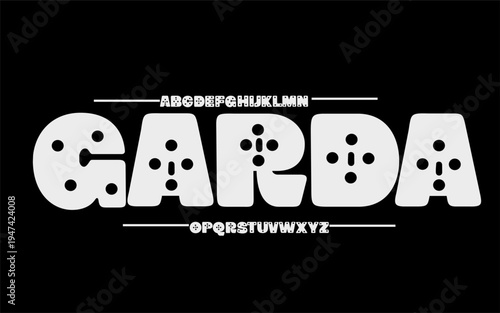 This font can be used for modern graphic design