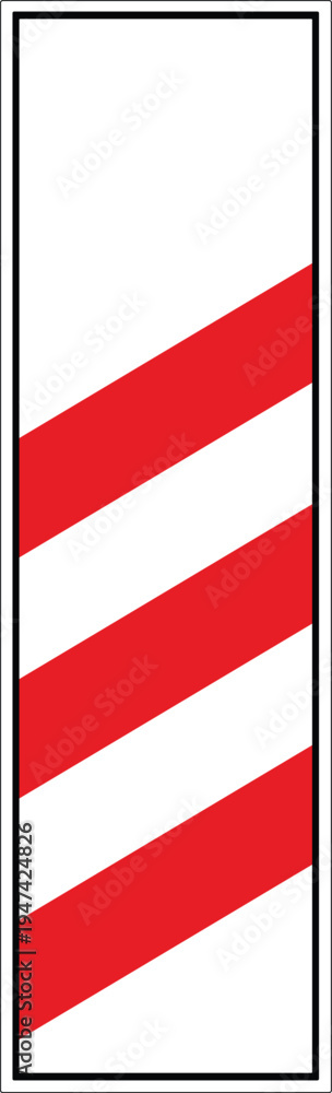 Naklejka premium Train Road Sign