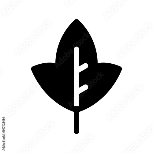 Leaf Icon Vector Symbol Design Illustration