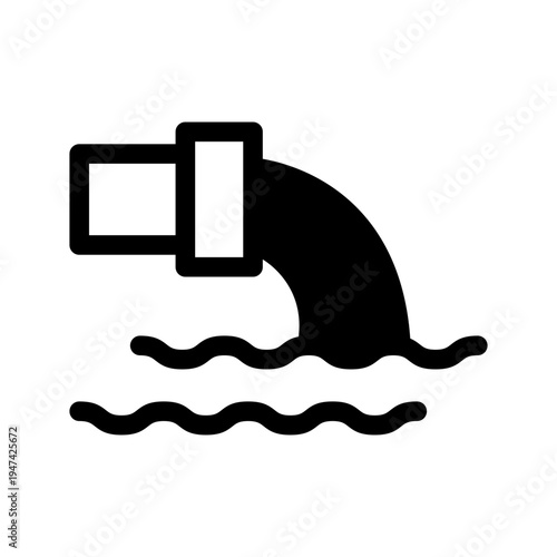 Wastewater Icon Vector Symbol Design Illustration