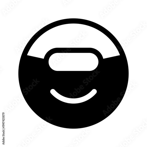 Privacy Mask Icon Vector Symbol Design Illustration