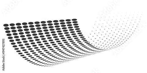 Halftone gradient. Dotted gradient, fine dot spray and halftone dot background, seamless horizontal geometric pattern vector template set. unique, modern dots