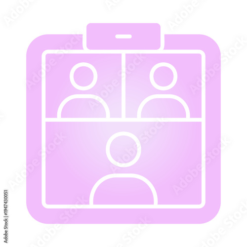 Online meeting square frame