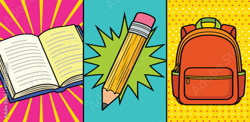 Vibrant Illustrations of Popular Korean Dishes Ramen, Spicy Stew, Bibimbap, and Street Food Delicacies