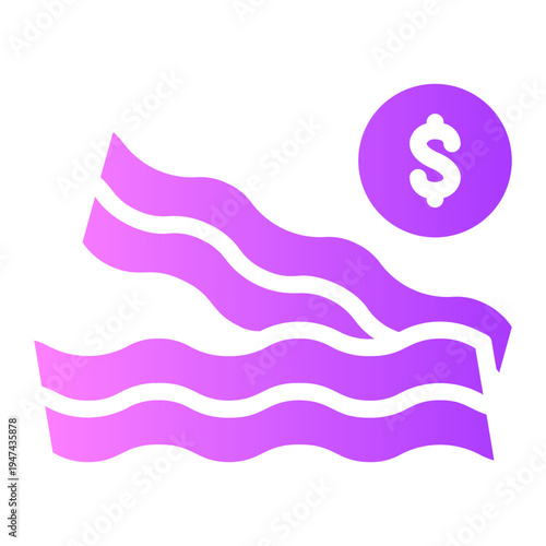 money gradient icon