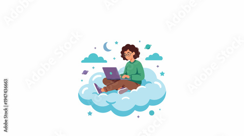 Fresh green salad with avocado cucumber and tomatoes in a ceramic bowl