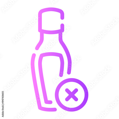 delete gradient icon