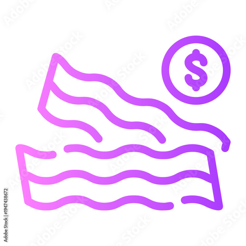 money gradient icon