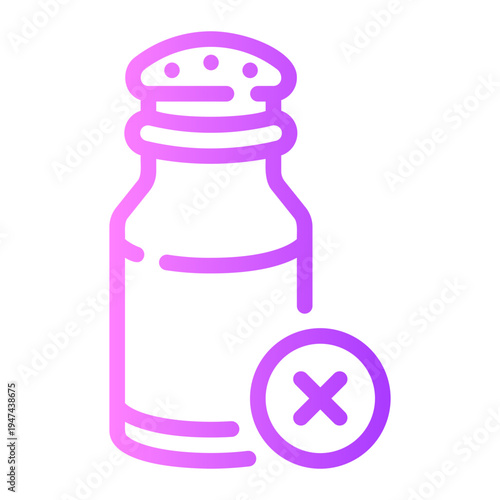 delete gradient icon